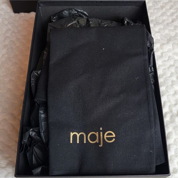 NIB Maje Ferma Eyelet Sandals in Black, Sz 36 / US 5-5.5 - Picture 11 of 13